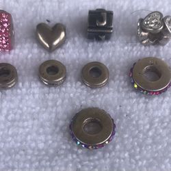 Vintage Sterling Silver Charms And Separators I Don’t Clean My Silver-All Tested