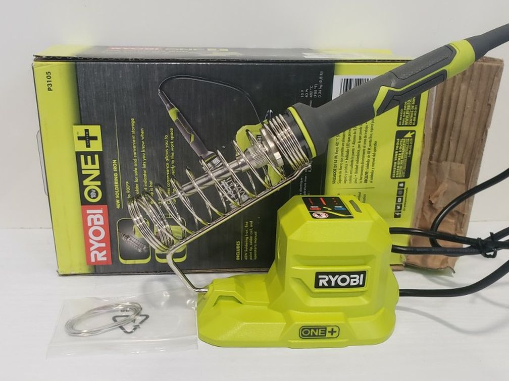 N763) Ryobi 18v 40w Soldering Iron ( Tool Only Sólo Herramienta)