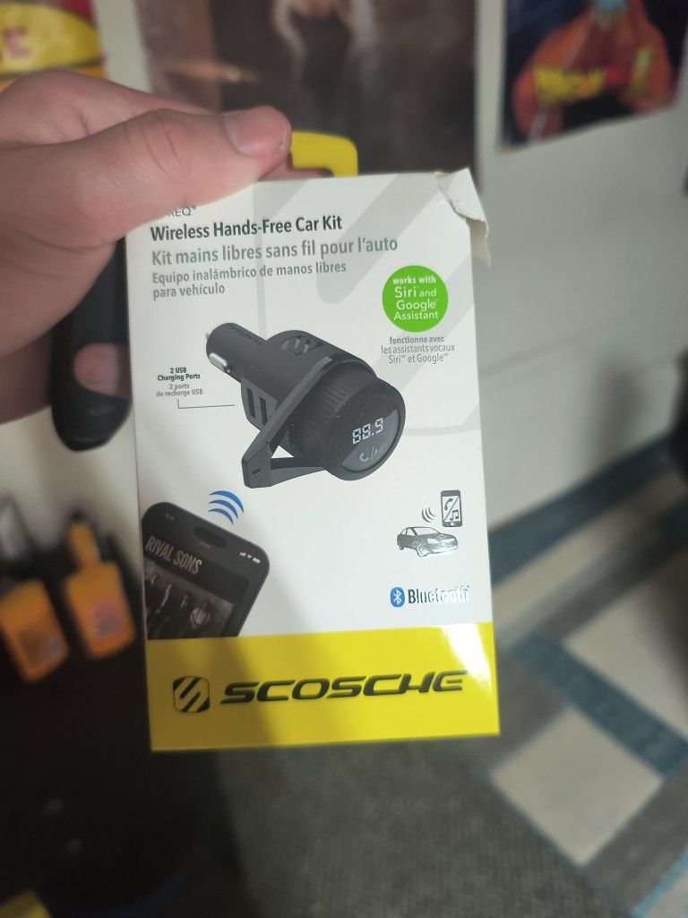 Scosche New Wireless Bluetooth Car Kit Fm Radio Transmitter