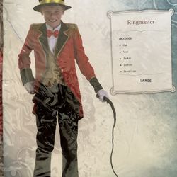 Greatest Showman costume or Ring Leader kids Large Halloween Costume Age6-10