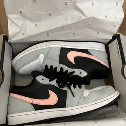 Air Jordan 1 Low Black Grey Pink