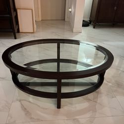 Classy Modern  Solid Wood 2 Tier Coffee Table 