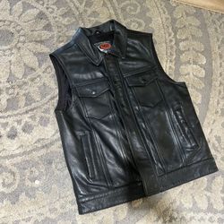 Leather Vest Riding jacket 