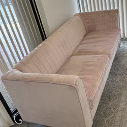 Pink Velvet Couch