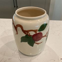 Vintage Franciscan Apple Blossom Cookie Jar 11"