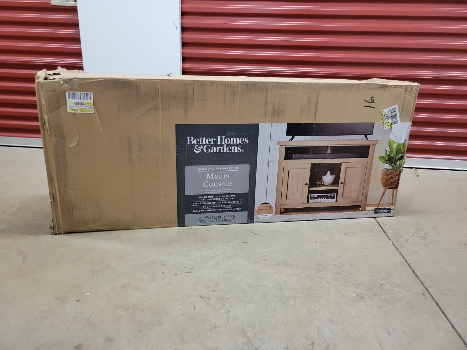 Better Homes & Gardens Natural Oak Media Console