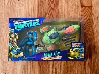 SEALED - Teenage Mutant Ninja Turtles - Ninja AT-3 w/ Leonardo Figure- Nickelodeon - NEW