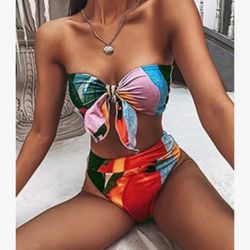 Women's Two Piece Bikini Swimsuit High Waisted Bikini Swimsuit