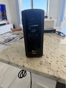 W Box 1500VA UPS Battery Backup Surge Protector