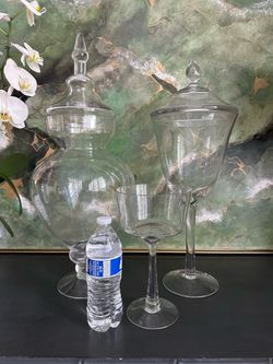 Large Apothecary party/wedding/candy/glass  jars (3)