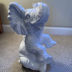 Large Sitting Elephant Statue