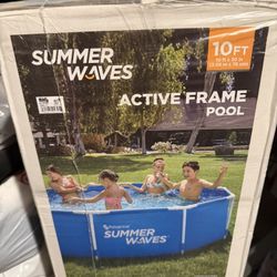 10 Foot Summer Waves Active Frame Pool