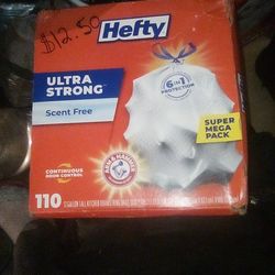 Hefty Ultra Strong  13 Gallon Tall Kitchen Bags. 110 Count.