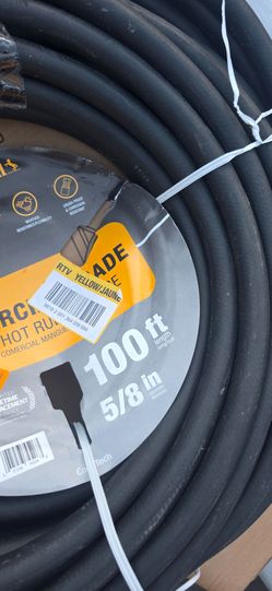Commercial Hot Rubber Garden Hose 100ft 5/8in
