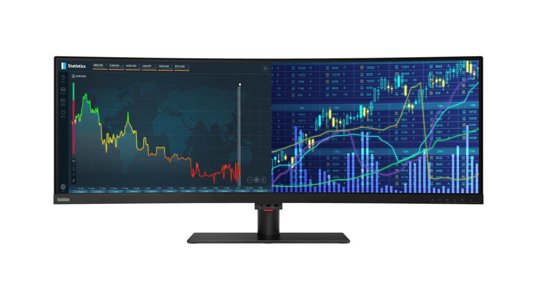 Lenovo P44W curved monitor 43.4”