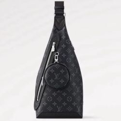 Louis Vuitton Duo Slingbag  Black Canvas