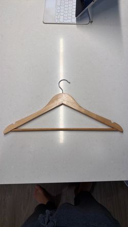 30 new wooden hangers