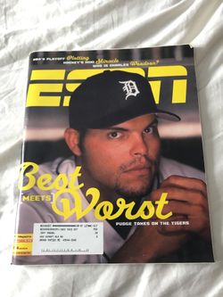 2004 Pudge Ivan Rodriguez ESPN the Magazine Detroit Tigers