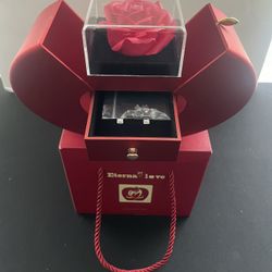 Heart Shape Flower Jewelry Gift Box 