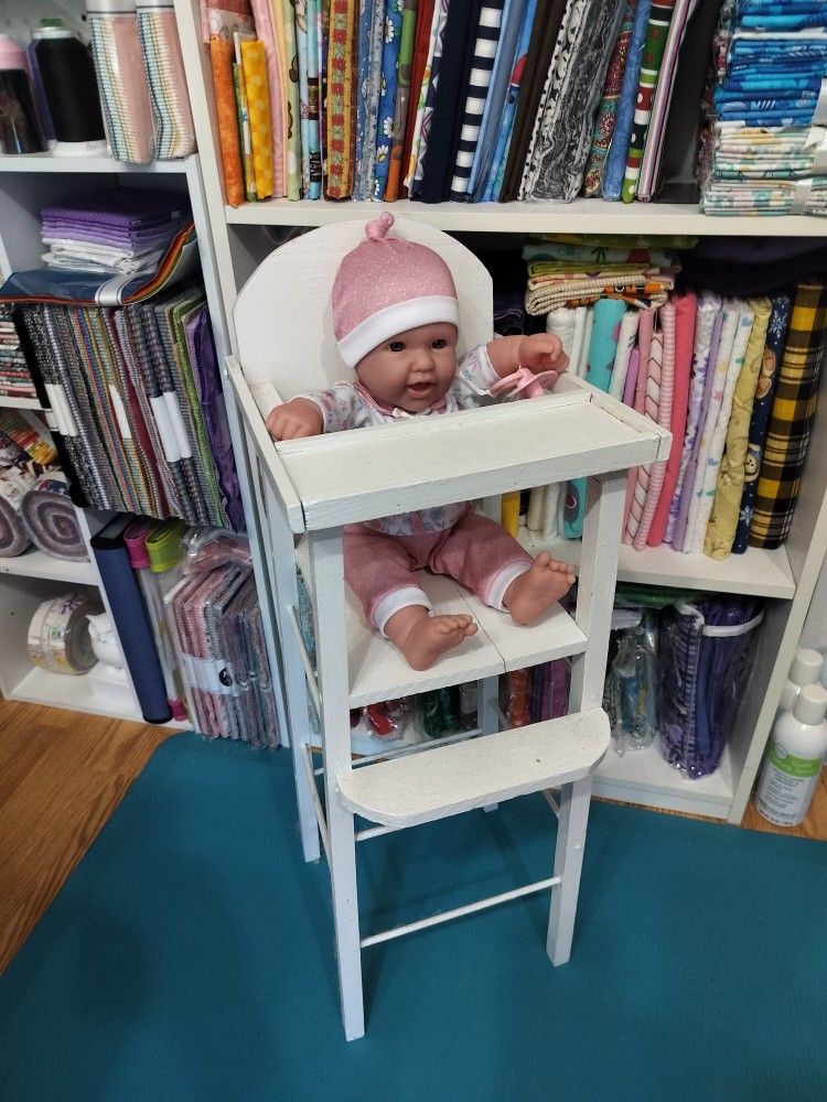 Wooden Doll High Chair