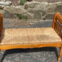 Wicker Bench