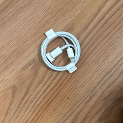 Apple brand iPhone Lightning to USB-C cable. 