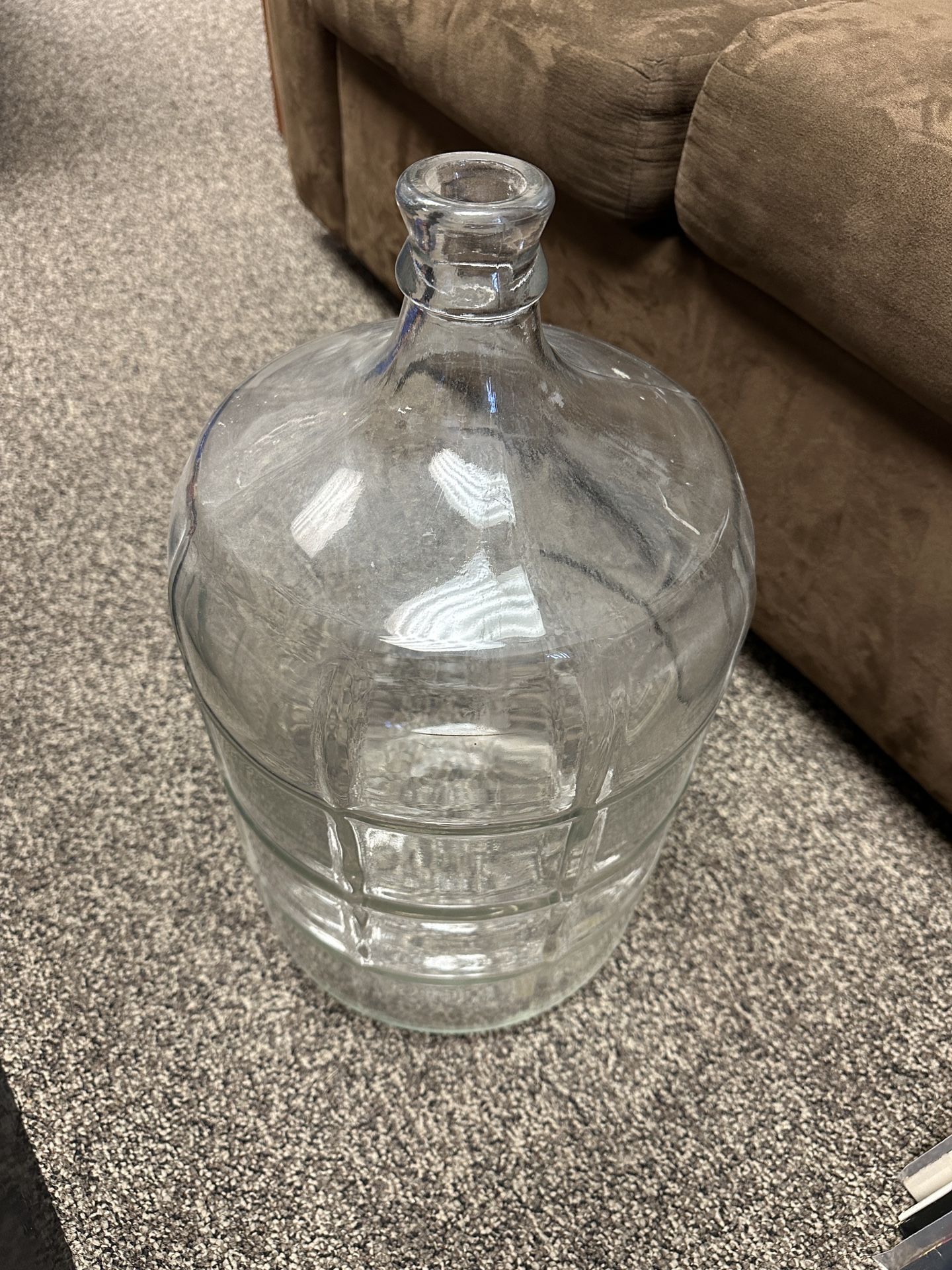 5 Gallon Glass Vintage Water Bottle Large Size Made In Italy 