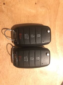 Two 2016-present Kia Remote Key Fobs