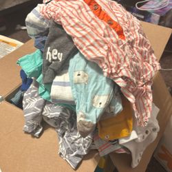 Box Full Of Baby Clothes