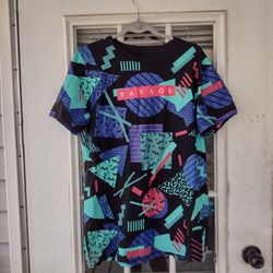 Vibes Savage Mens Graphic T Shirt Size L