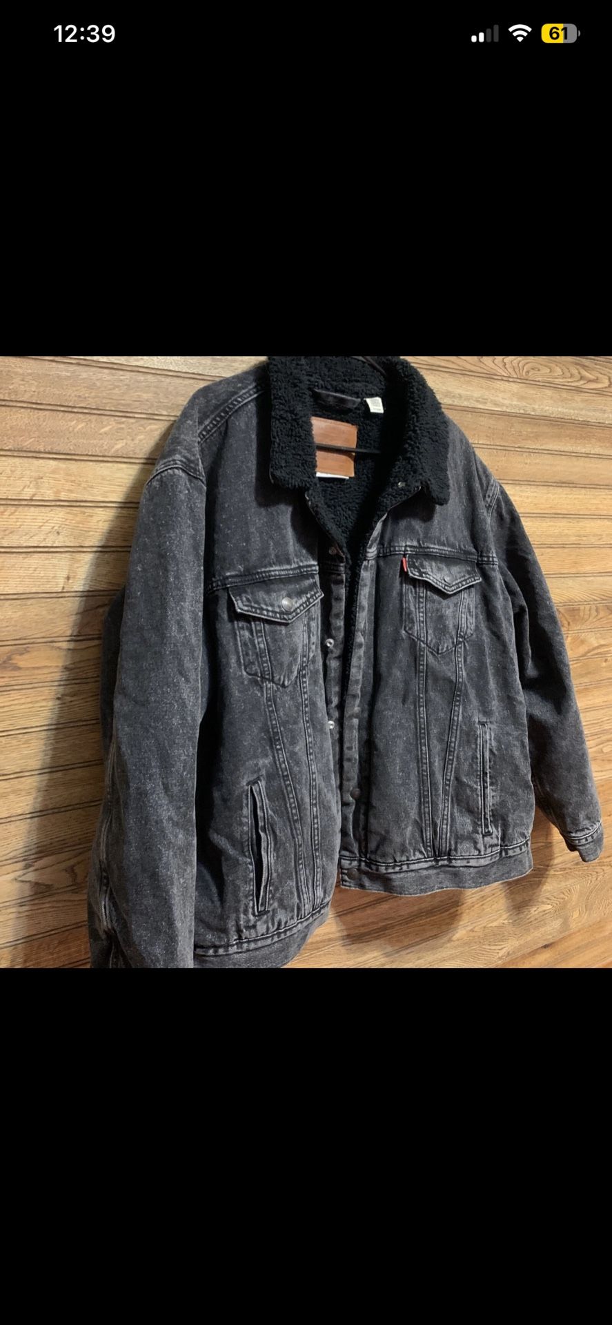 Levi’s Men’s Jackets Size Xxl Black Sherpa 