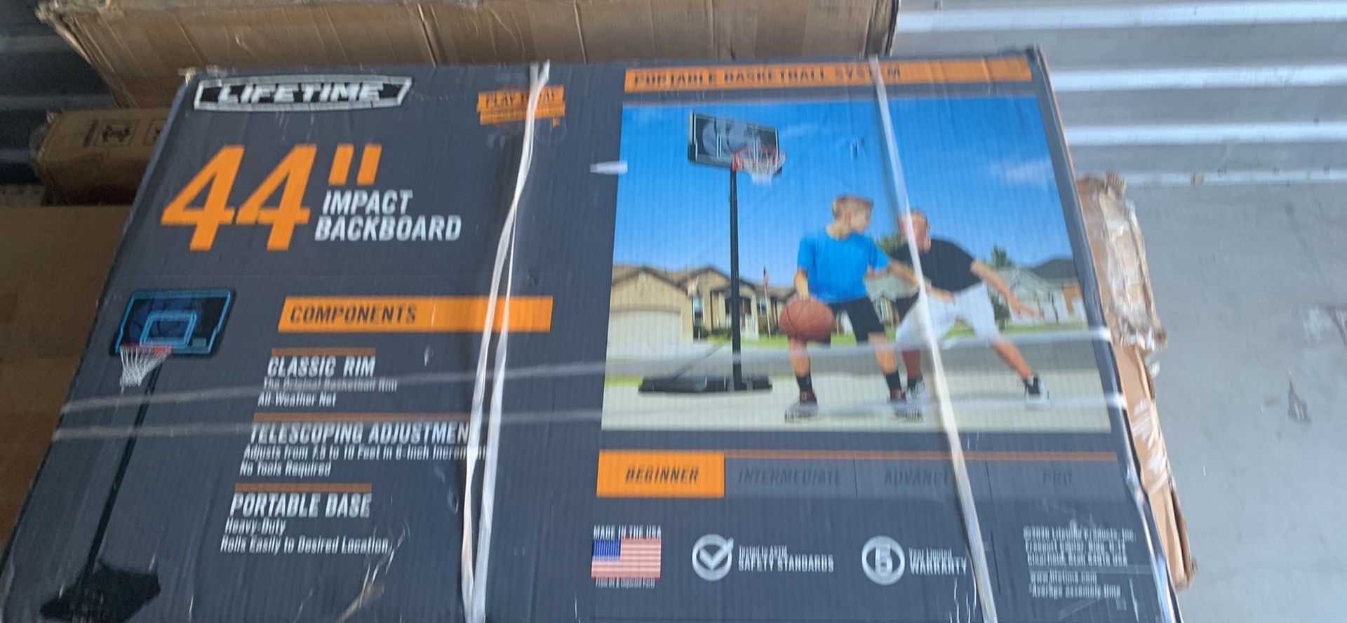 Lifetime Basketball Hoop 44in Impact Backboard
