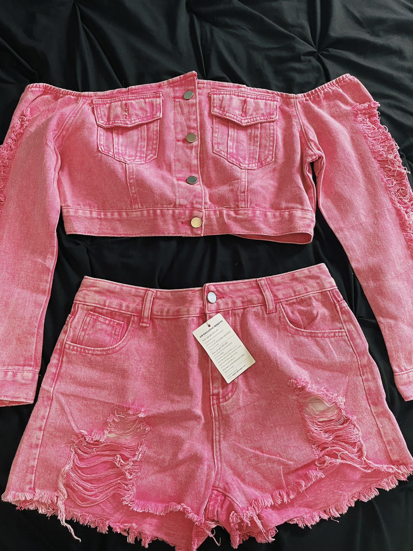 Pink Denim 2 Pc