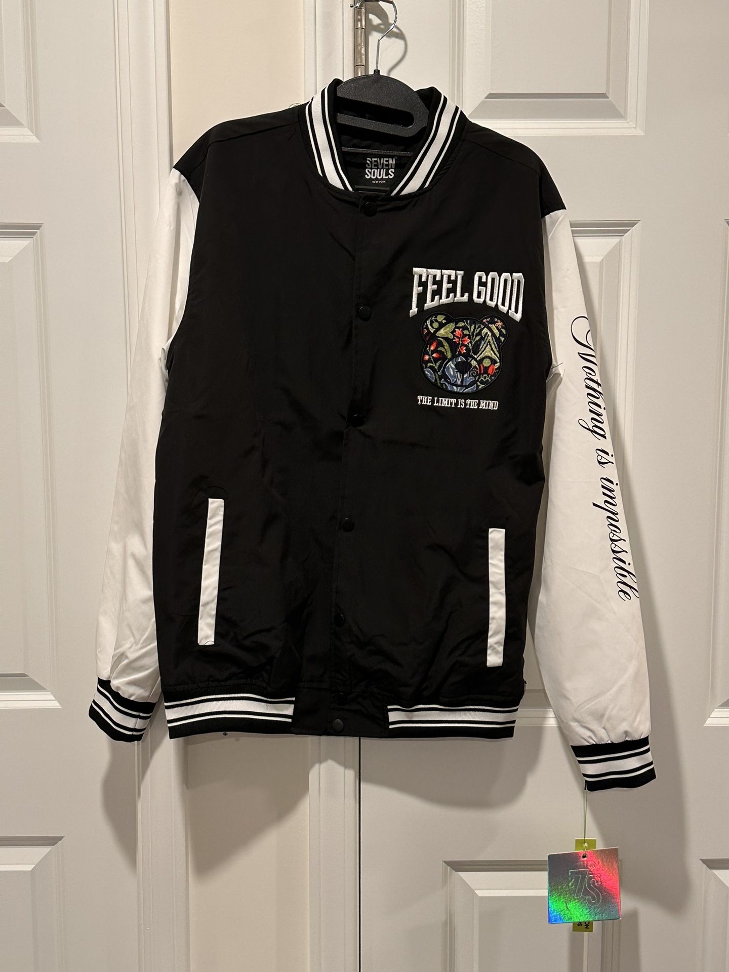 Seven Souls Men’s Varsity Jacket Medium Brand New