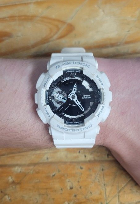 Casio G-Shock Watch , model : GMA-S110CW , White .