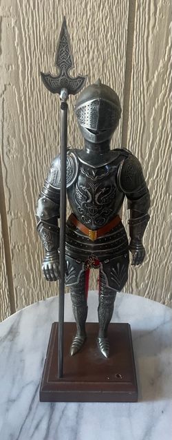 Vintage miniature medieval knight suit of armor