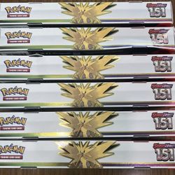 Pokémon TCG Scarlet & Violet-151 EX Zapdos Collection Boxes 