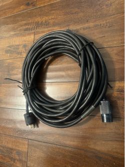 50 Foot 12/3 Heavy Duty SO Cord - Edison Male to Female Extension Cable (Hubbell Ends) Excellent condition 50-foot heavy-duty 12-gauge SO power cord w
