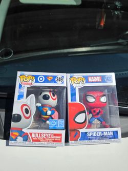 Funko Pop Bullseye as Superman & Spiderman