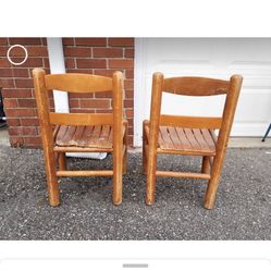 Kids Wood Chairs (2) 