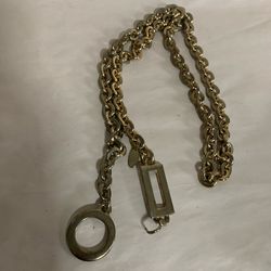 Vintage Gold Tone Chain Link Belt 41” – Retro 70s 80s Adjustable Waist Chain