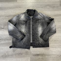vintage robin jeans Los Angeles dark grey wash jean jacket
