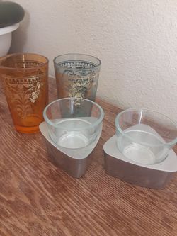 IKEA Candle Holders & small glass cups