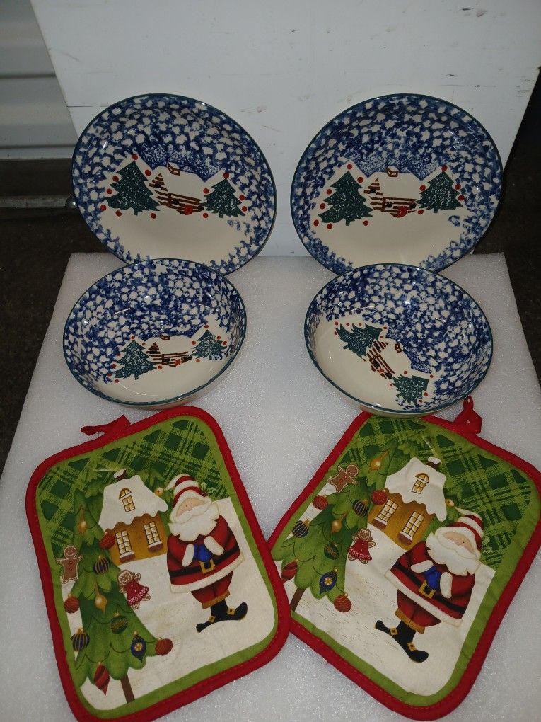 Plates + Holding Pots 