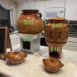 Clay Pots Cazuelas de barro