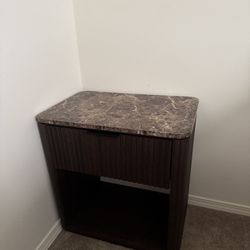 Modern Fluted Nightstands – Wood Bedside Table (Set of 2) 