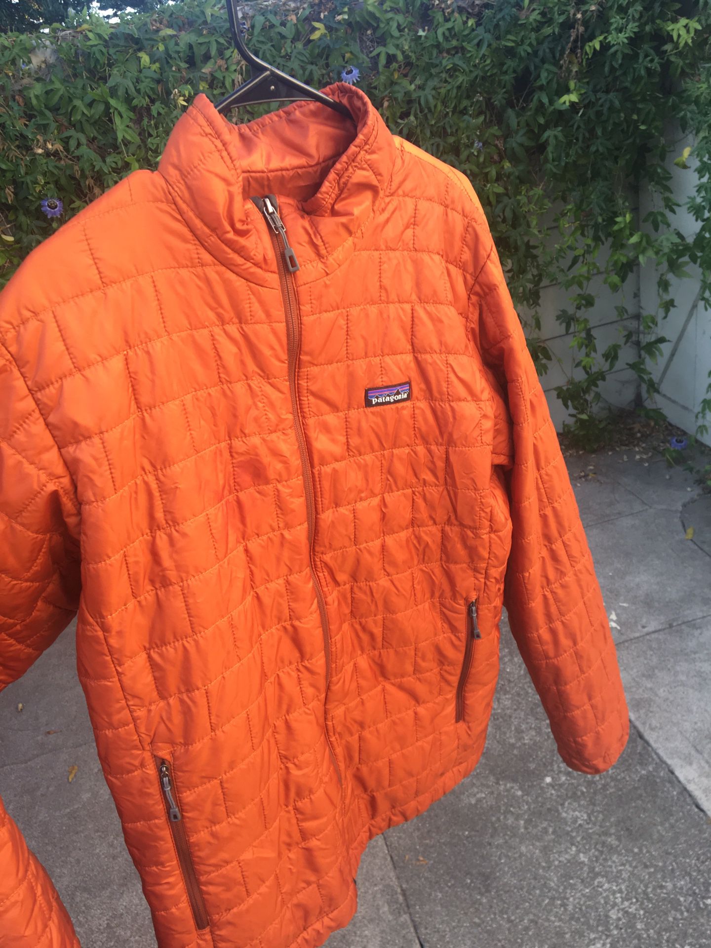 Orange Patagonia Puffer Down Jacket