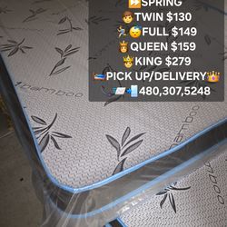 Queen mattress and box spring new in factory package