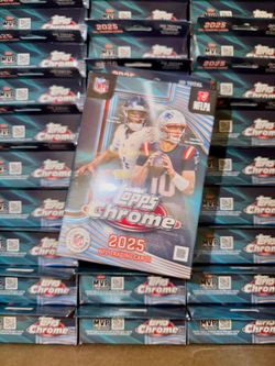 Topps Chrome 2025 NFL HANGER Box NEW Trading Cards MULTIPLE AVAILABLE