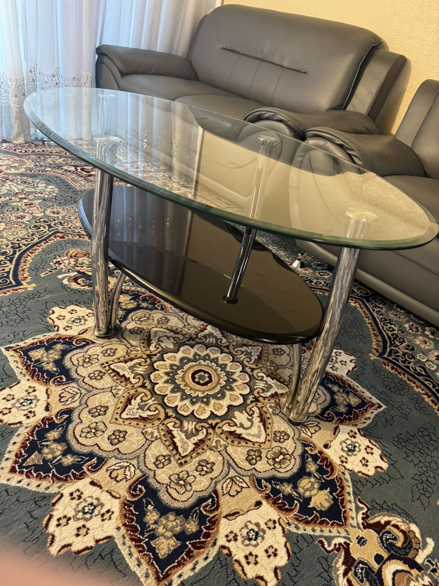 2 Matching Glass Tables